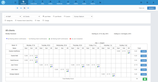 PARiM Automated Timesheets