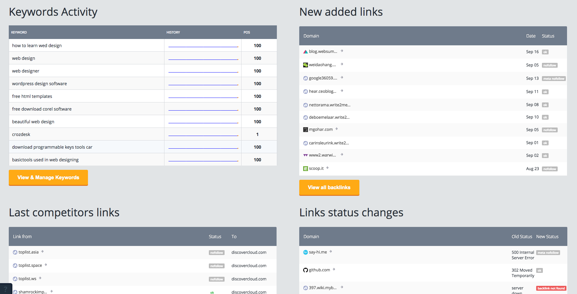 monitor backlink screenshot