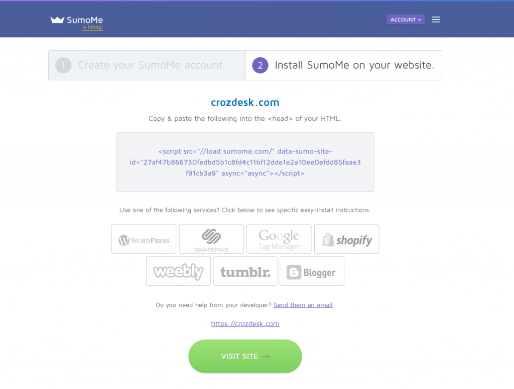 SumoMe, Tools to Grow your Web Traffic: Crozdesk App of the Week