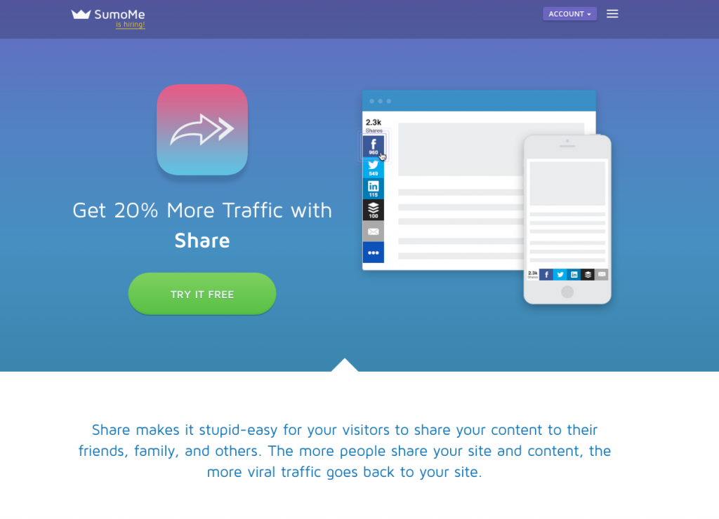 SumoMe, Tools to Grow your Web Traffic: Crozdesk App of the Week