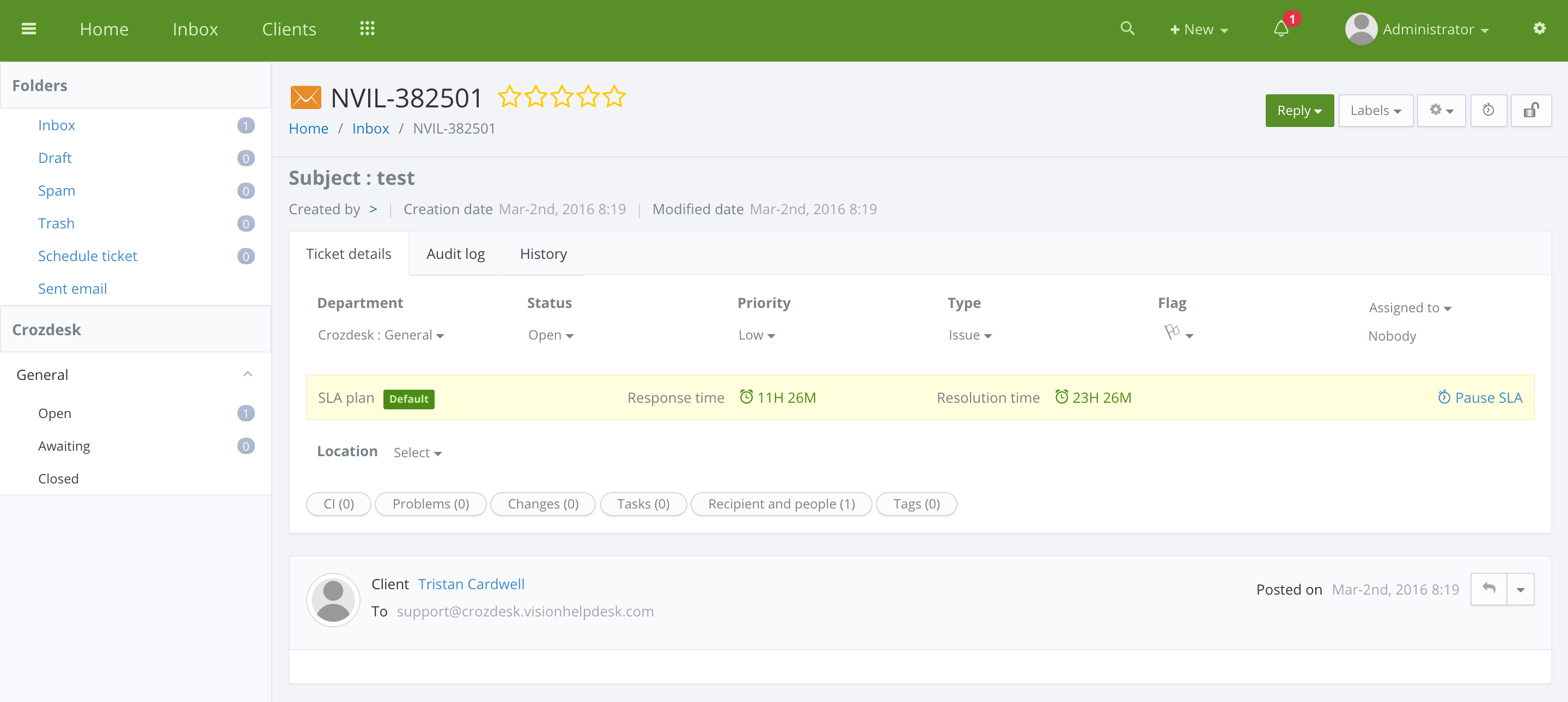 Comprehensive customer support software - Vision Helpdesk: Crozdesk App of the Week