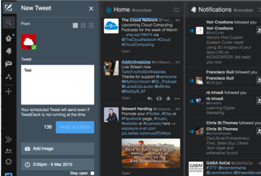 tweetdeck platform screenshot