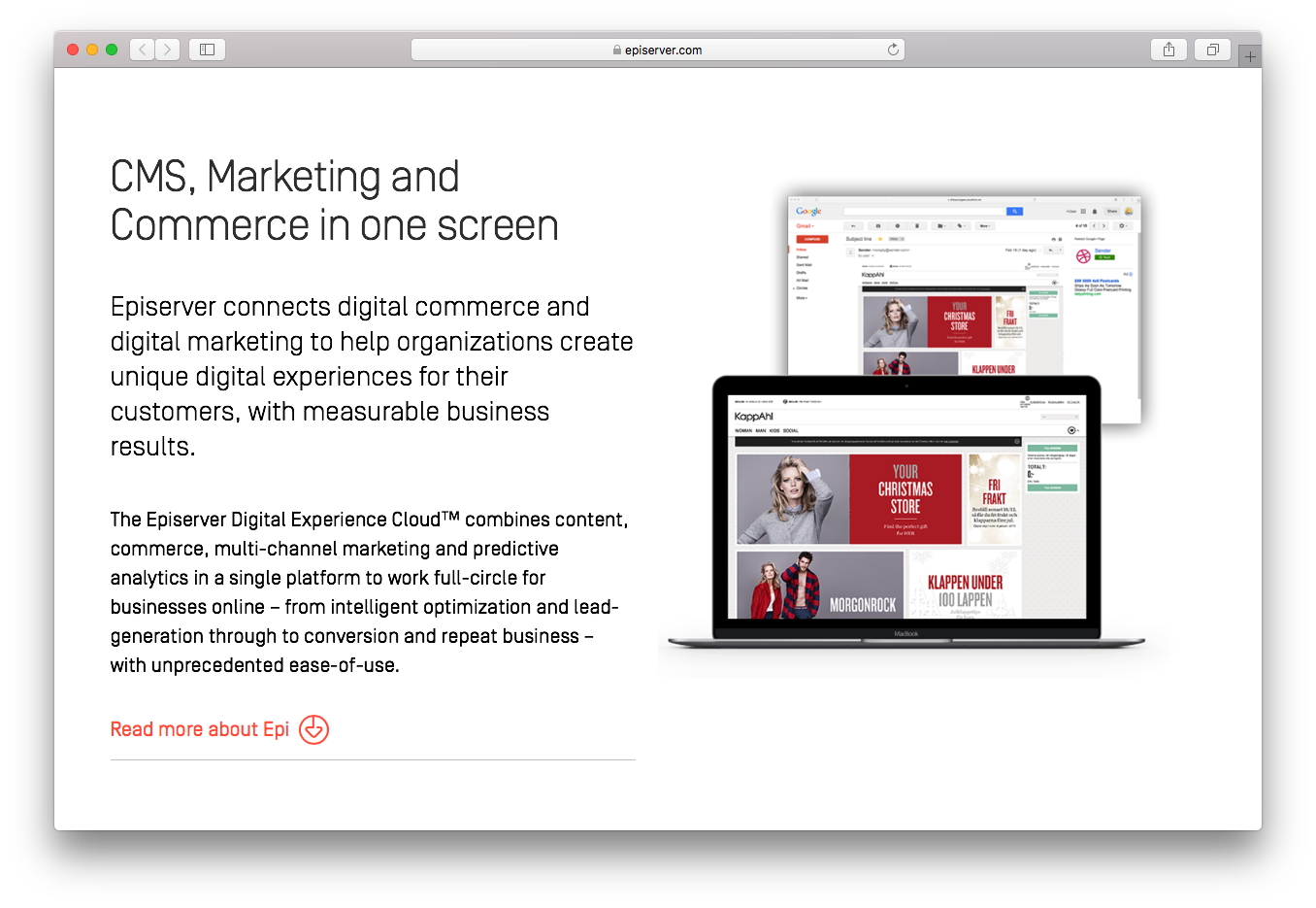 Episerver cms marketing commerce