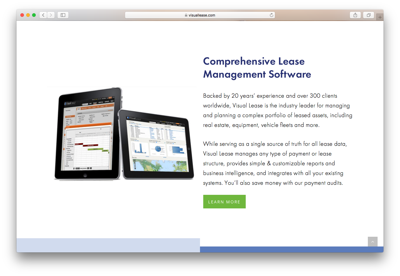 Visual Lease comprehensive management software manage plan portfolio assets