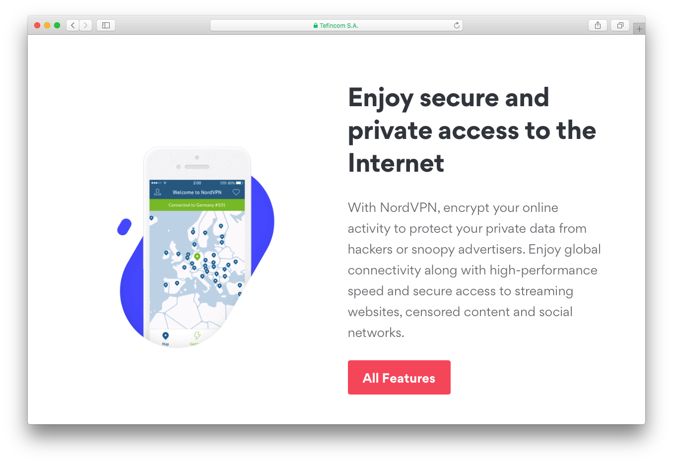 NordVPN secure private internet access encrypt online activity data