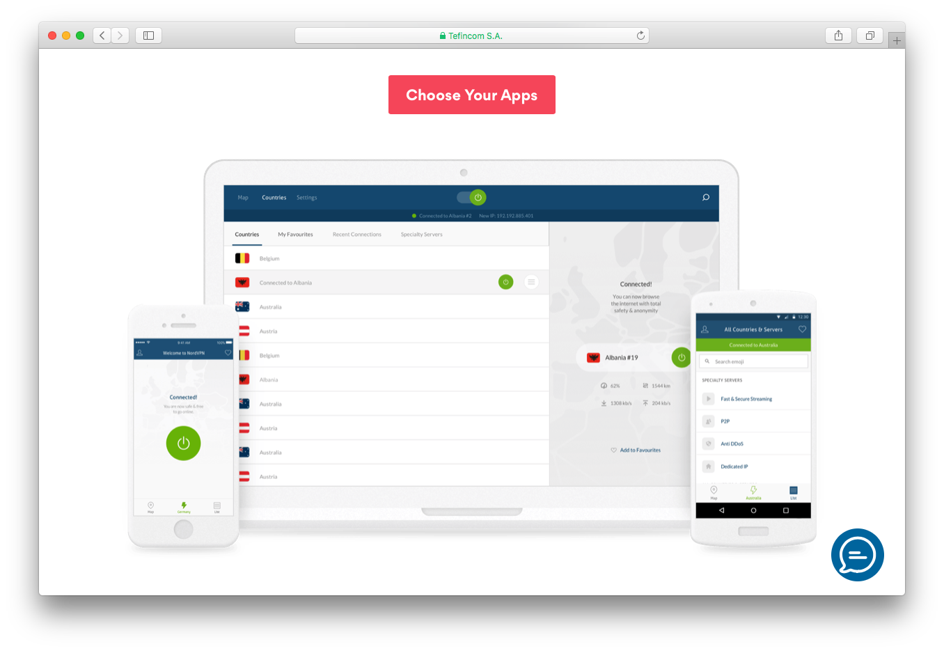 NordVPN protect 6 devices simultaneously mobile apps android iOS macOS windows