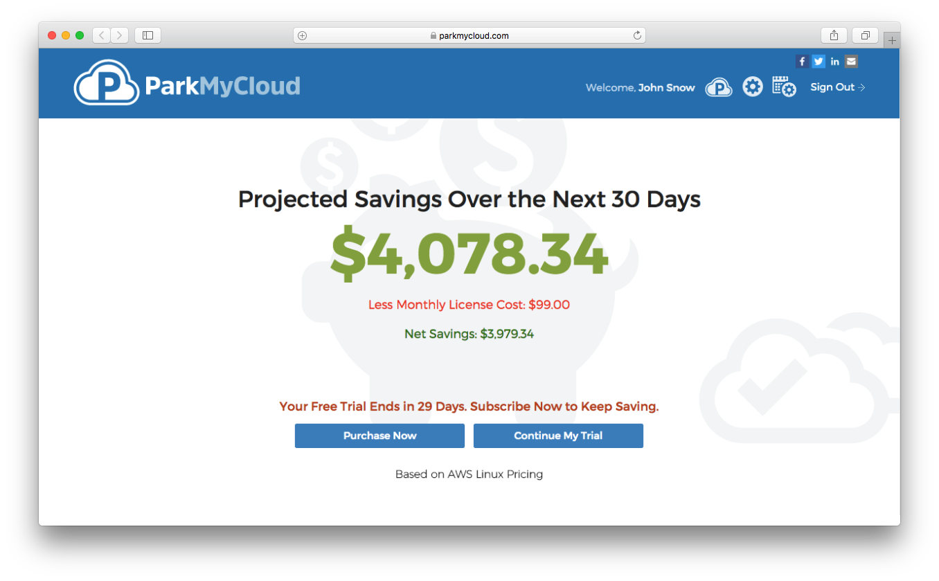 ParkMyCloud reduce cloud costs schedule on off times AWS EC2 Azure GCP parable resources