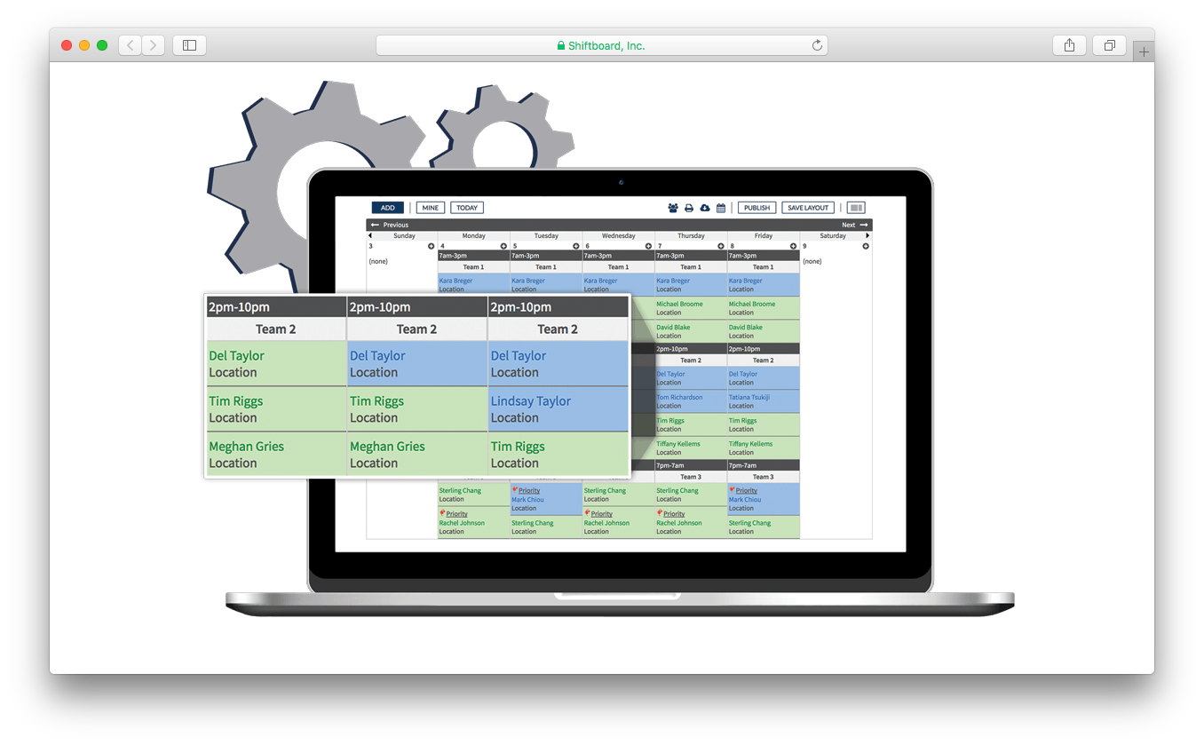 Shiftboard employee scheduling software forecast resources