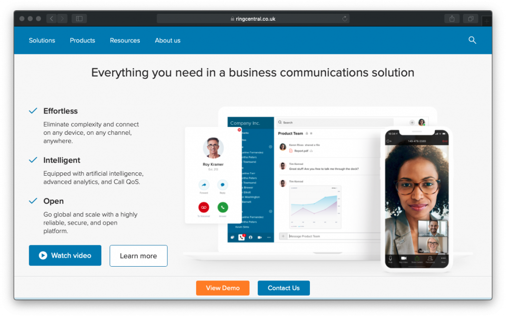 RingCentral business communications