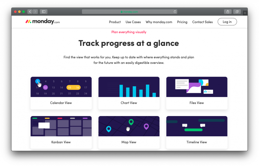 monday.com progress tracking