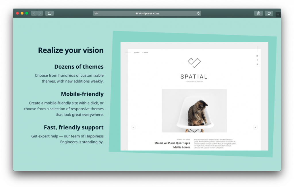 WordPress website builder themes