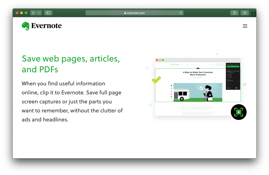 Evernote features