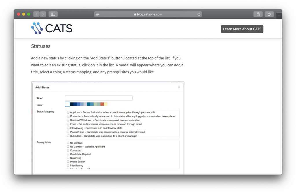 CATS Homepage