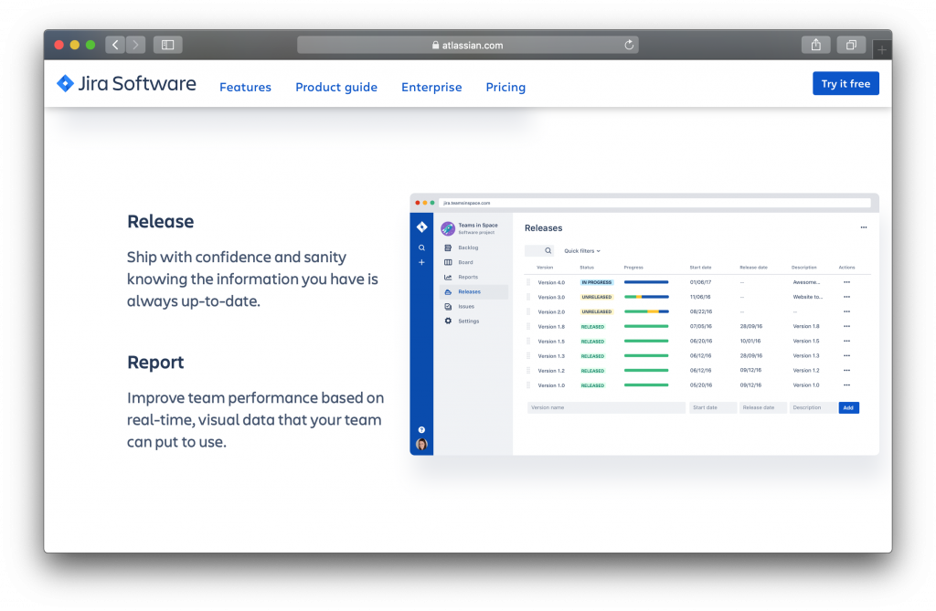 Jira Features