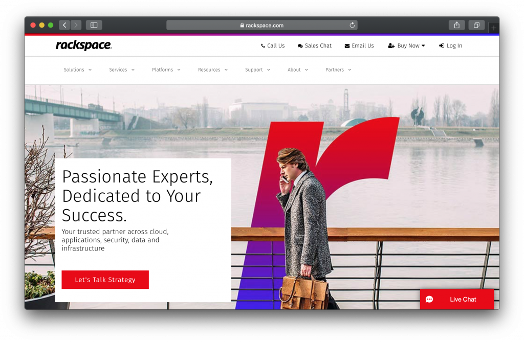 Rackspace Homepage