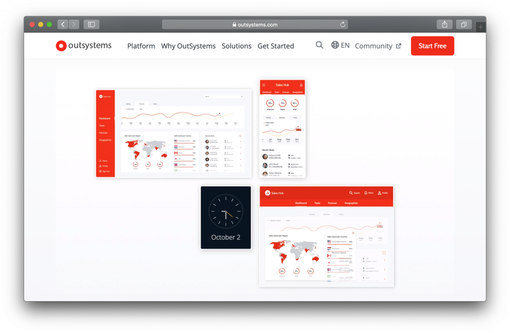 Outsystems Homepage