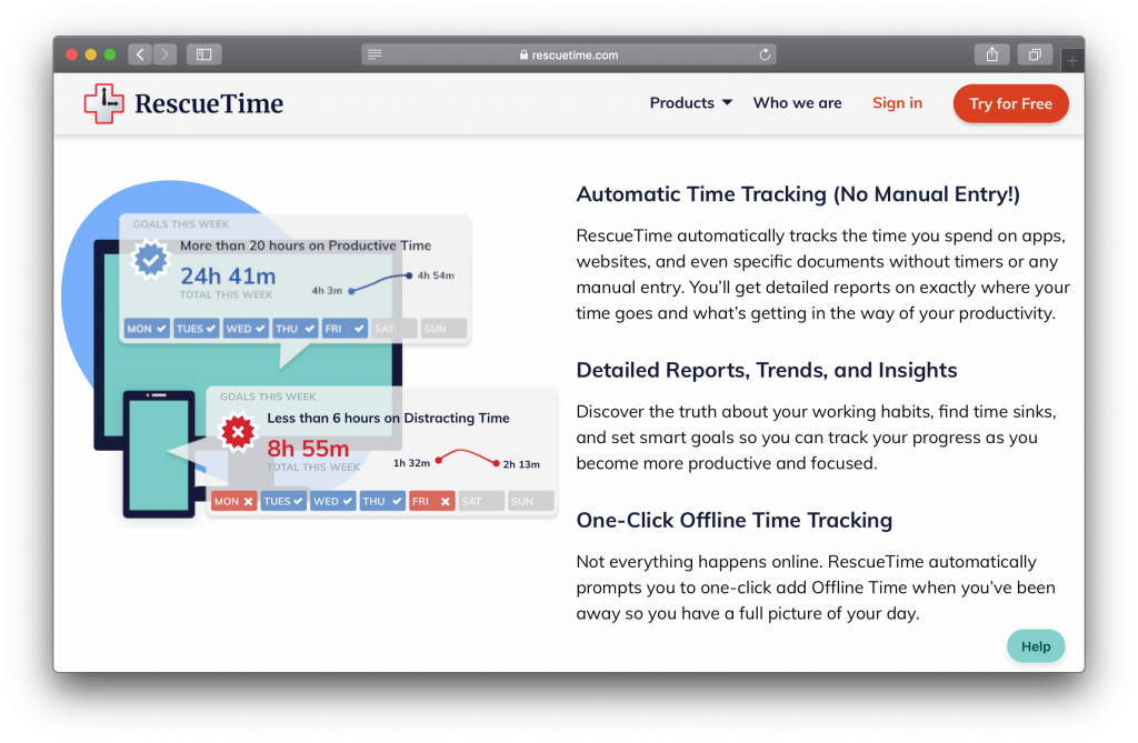 rescuetime free alternative