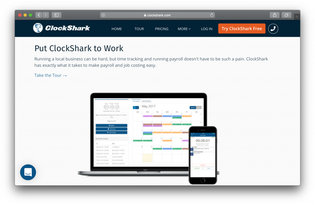 Clockshark Homepage