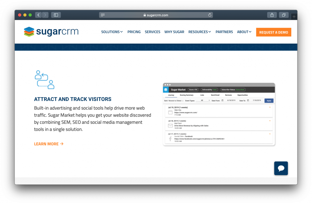 SugarCRM Homepage