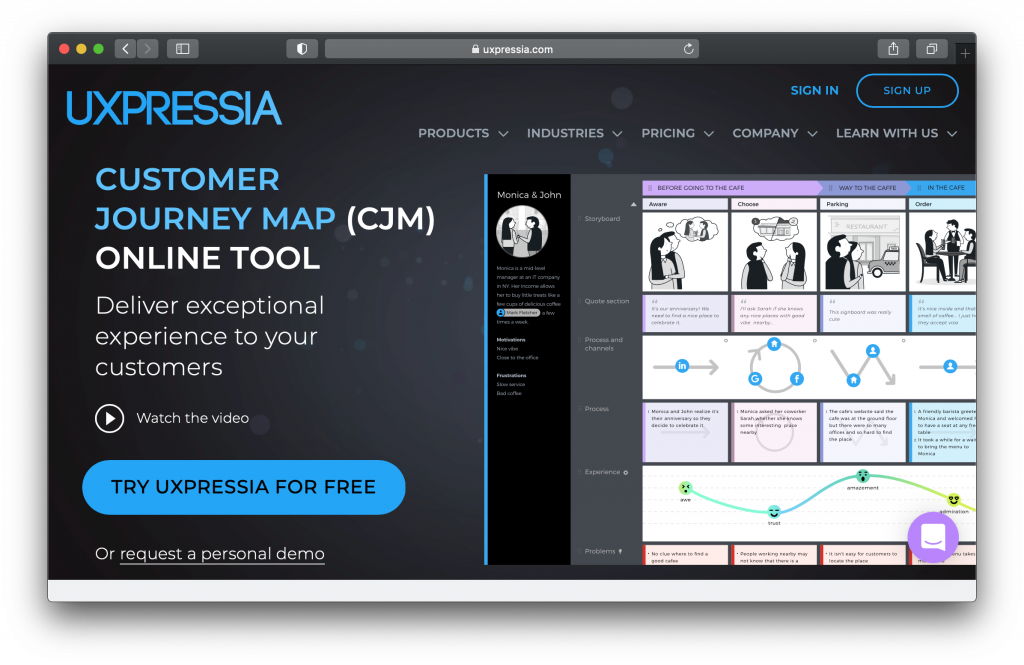 UXPressia Dashboard