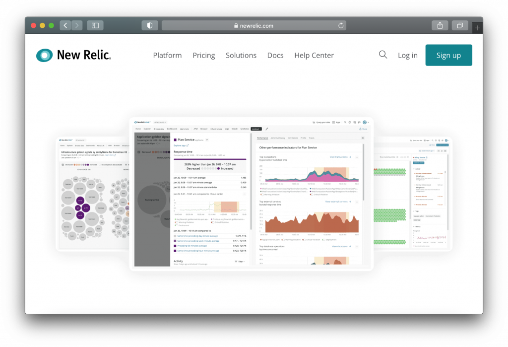 New Relic UI