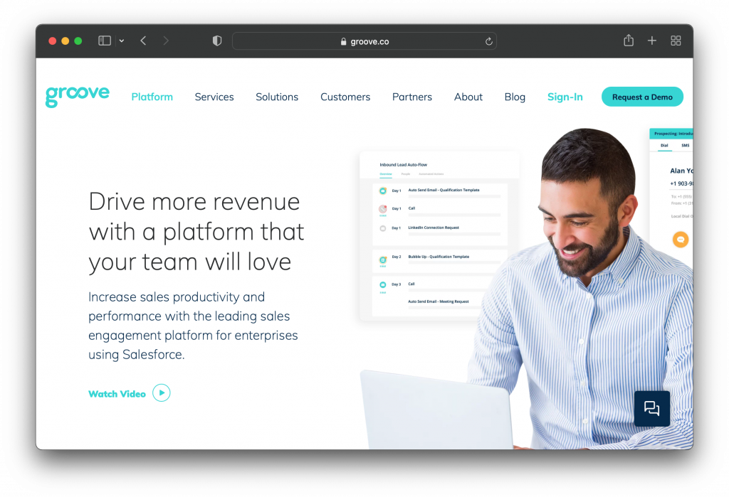 Groove Sales Engagement Platform (Salesforce sync for Gmail + Microsoft 365)