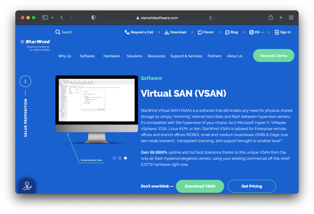 StarWind VSAN Dashboard