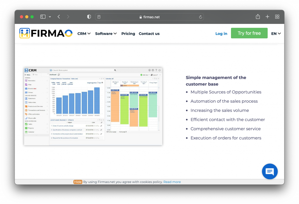 Firmao Dashboard