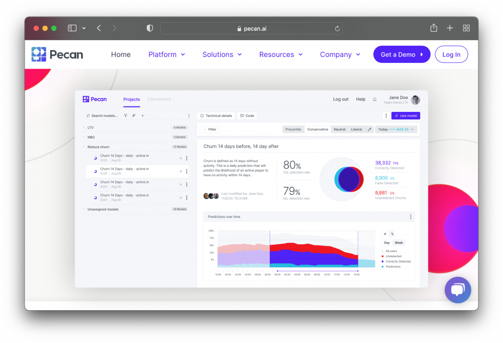 Pecan Dashboard