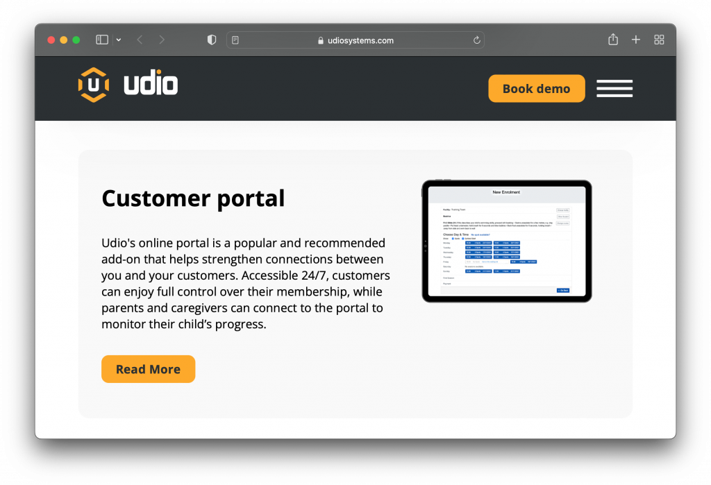 Udio Customer Portal